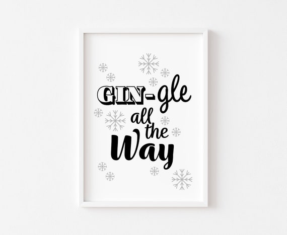 Christmas Wall Art Prints Decorations Decor Funny Home Print Holiday