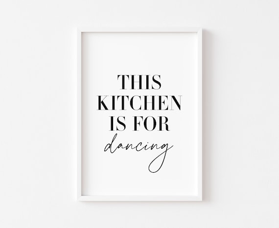 Kitchen Humor Typography Art Print, Funny Food Decor