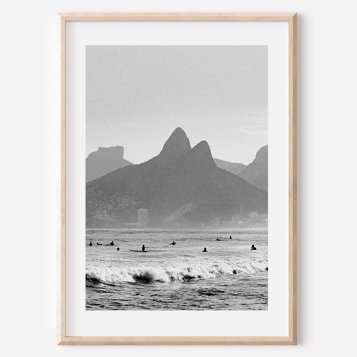Rio De Janeiro Black And White Art Print