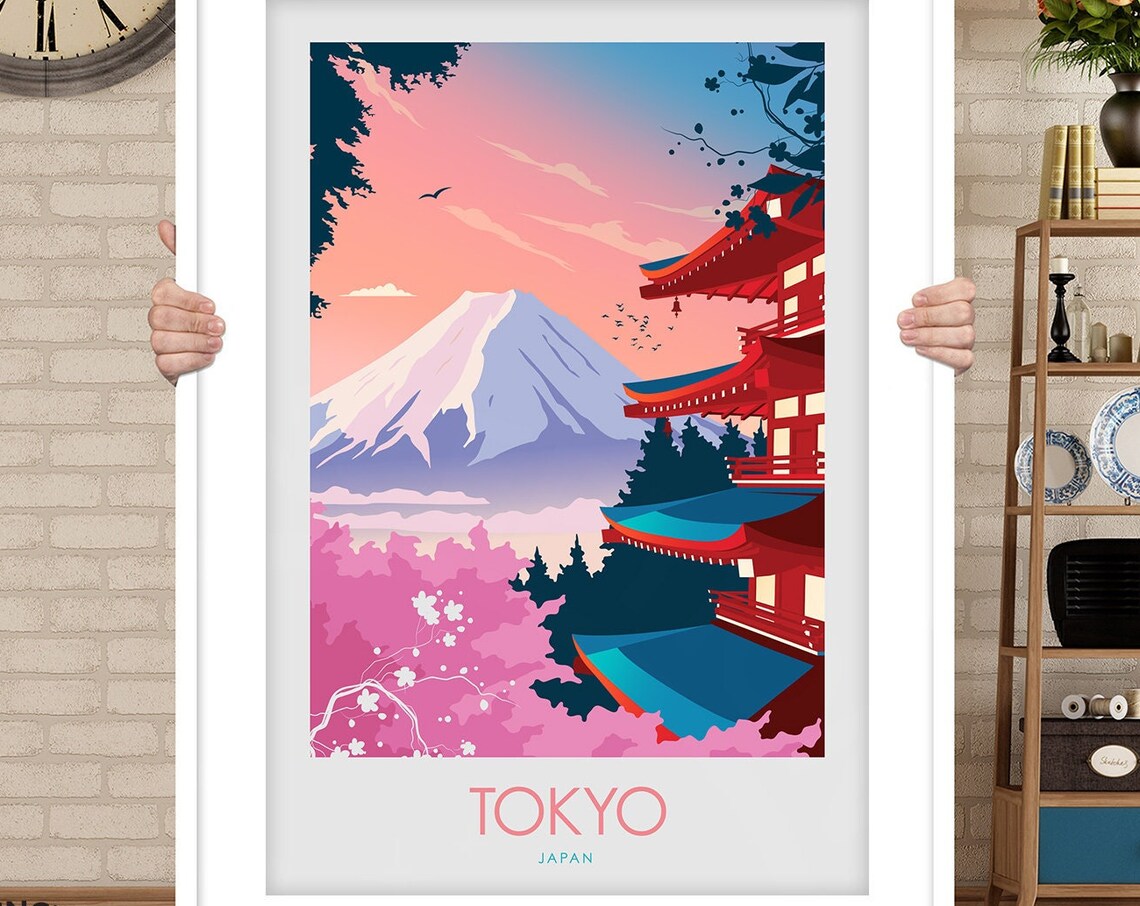 Japan Tokyo Travel Poster, Travel Poster - Image 3