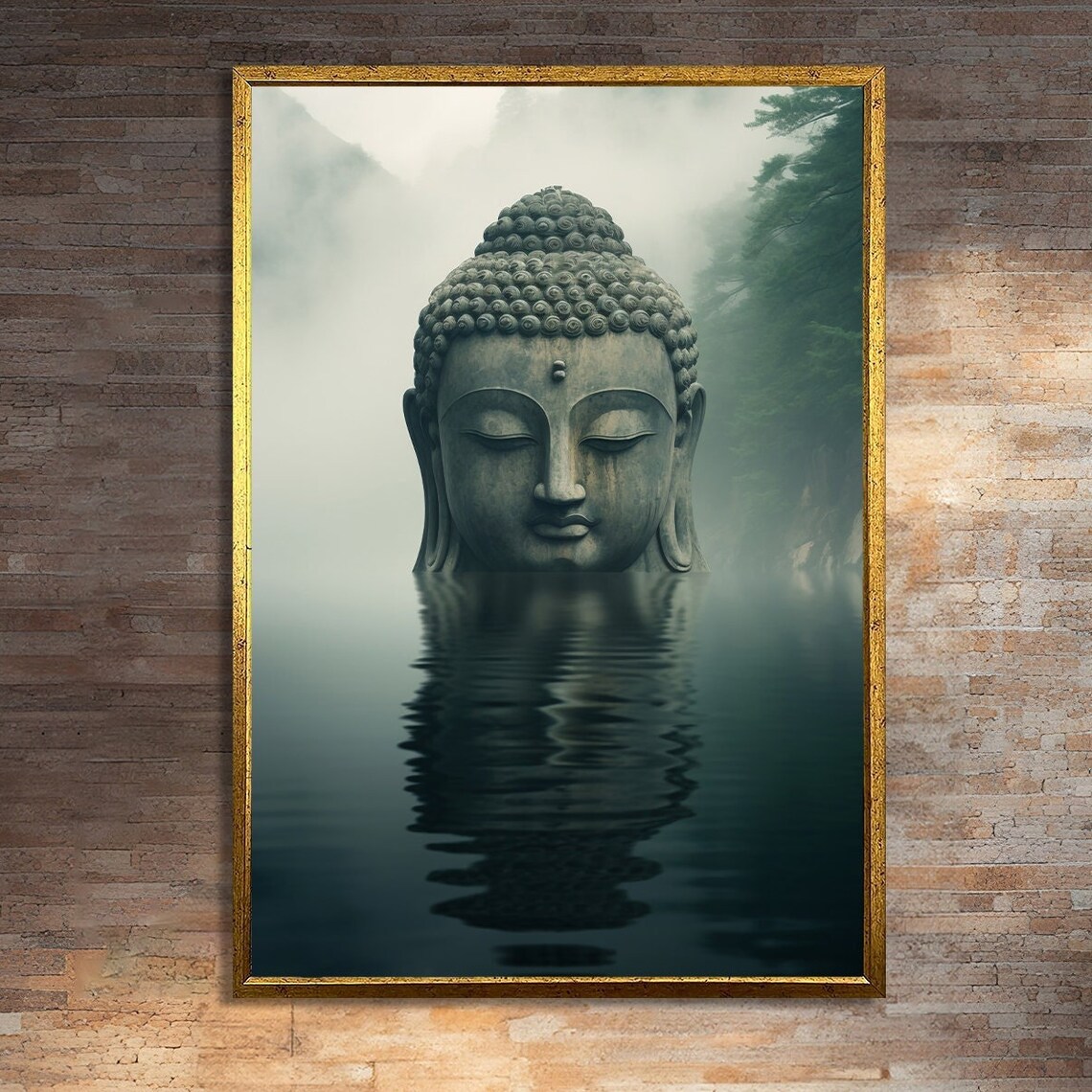 Zen Buddha, Meditative Tranquil Art Print