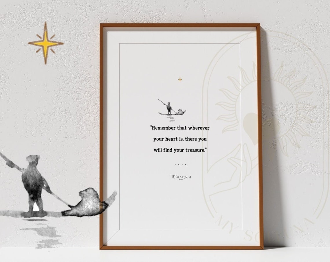 Wherever Your Heart Is Quote Art Print, Journey - Image 2