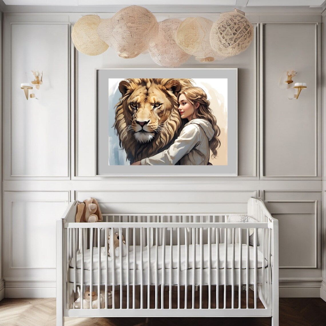 Lucy And Aslan, Narnia Art Print - Image 2