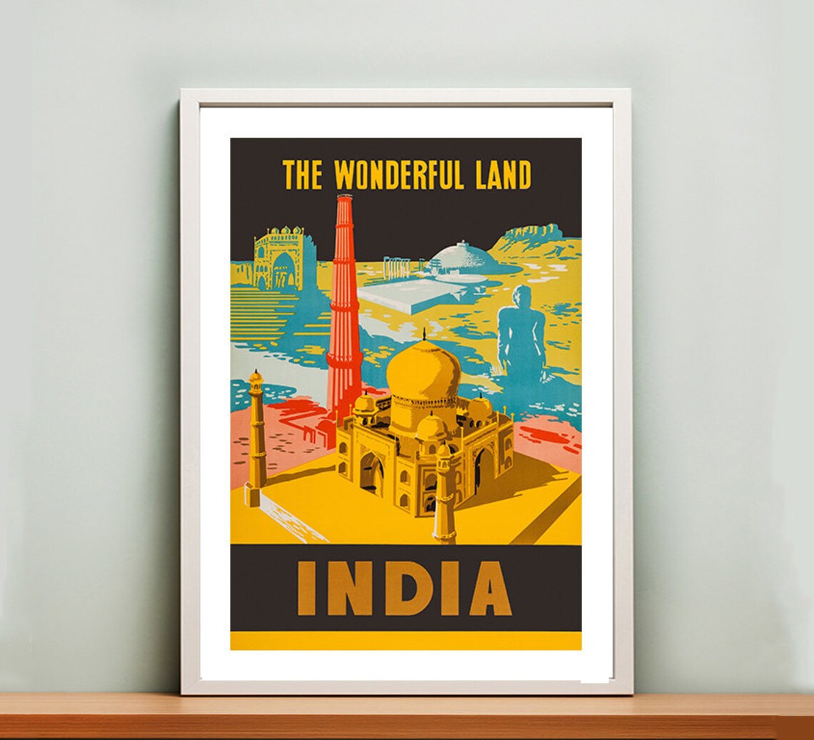 India The Wonderful Land Gift Idea Travel Poster - Image 2
