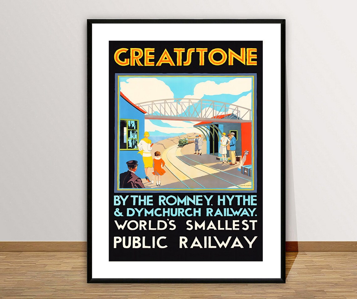 Greatstone Romney Hythe Railway Poster Worlds Smallest Railway - Image 2