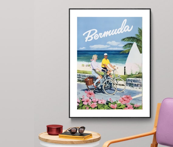 Bermuda Vintage Travel Poster Poster Paper Or Print Gift Idea Wall Decor