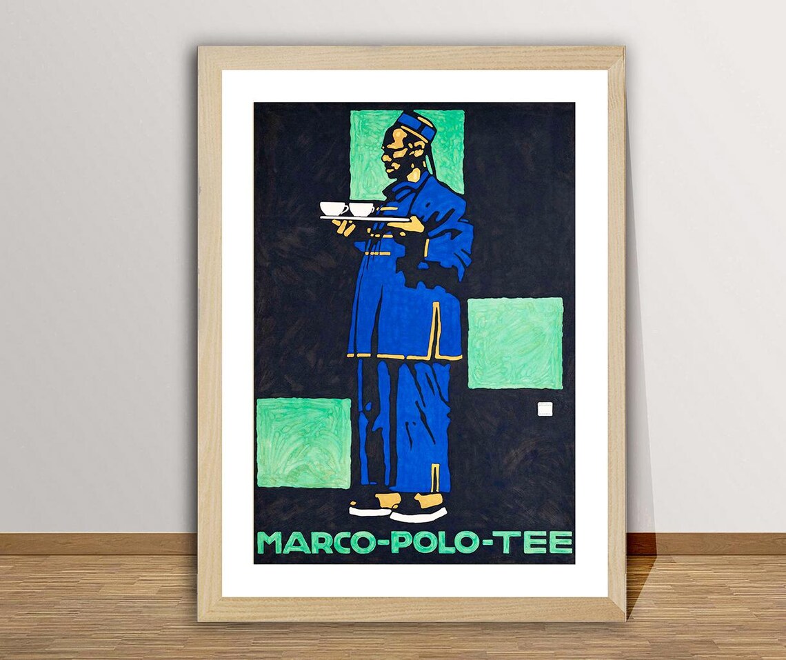 Marco Polo Tee Classic Vintage German Tea Advertising Poster - Image 2