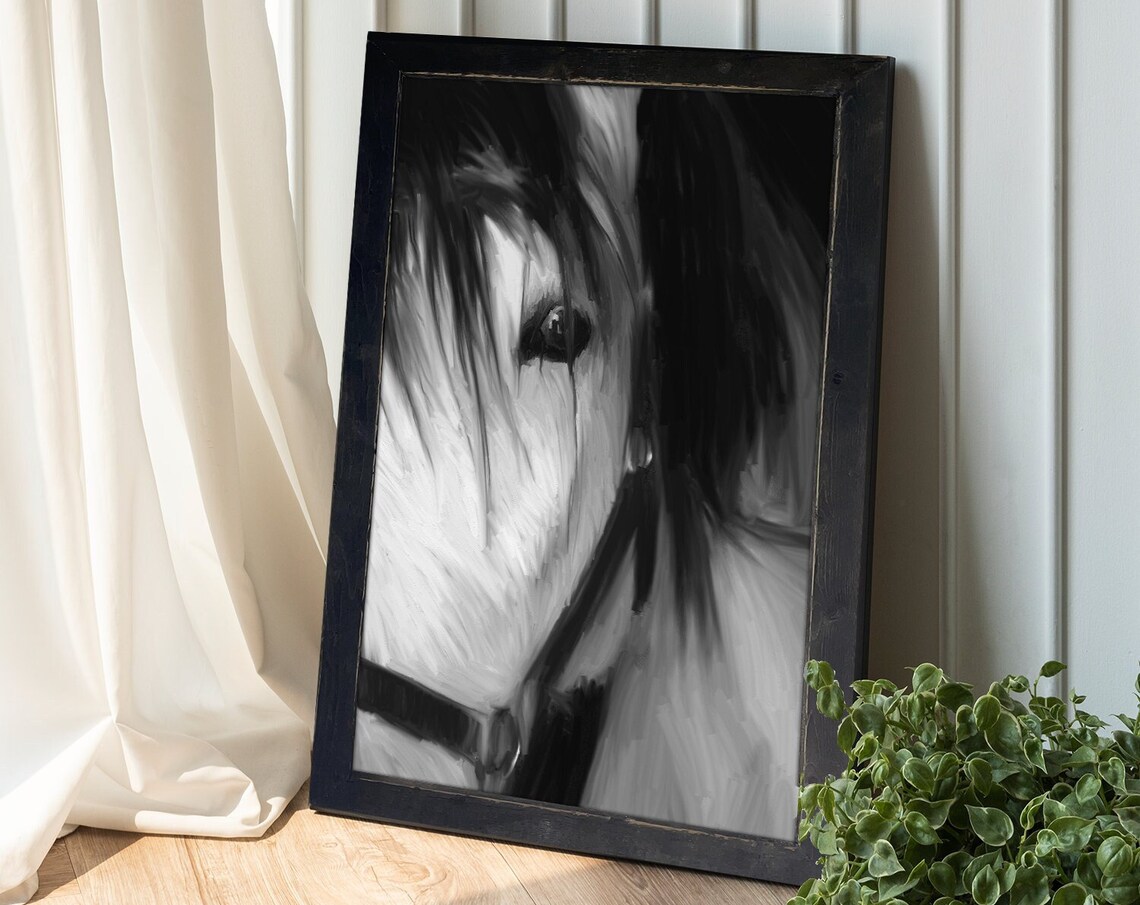 Horse Framed Print Detailed Art That It Looks Like A Horse Photography Perfect To Achieve That Farmhouse Aesthetic