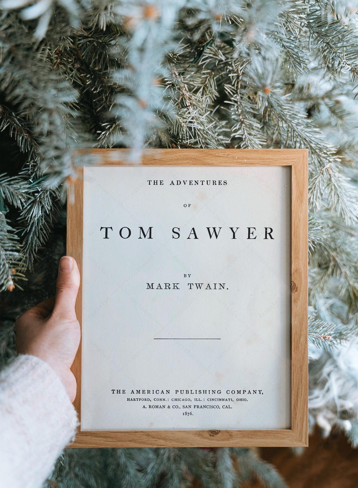 The Adventures Of Tom Sawyer Mark Twain 1876 Title Page Book Poster - Image 2