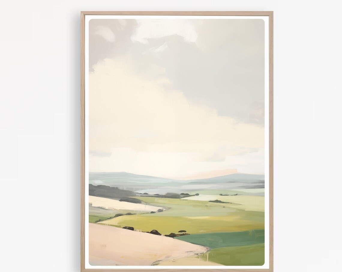 Abstract Landscape, Modern Landscape Art Poster