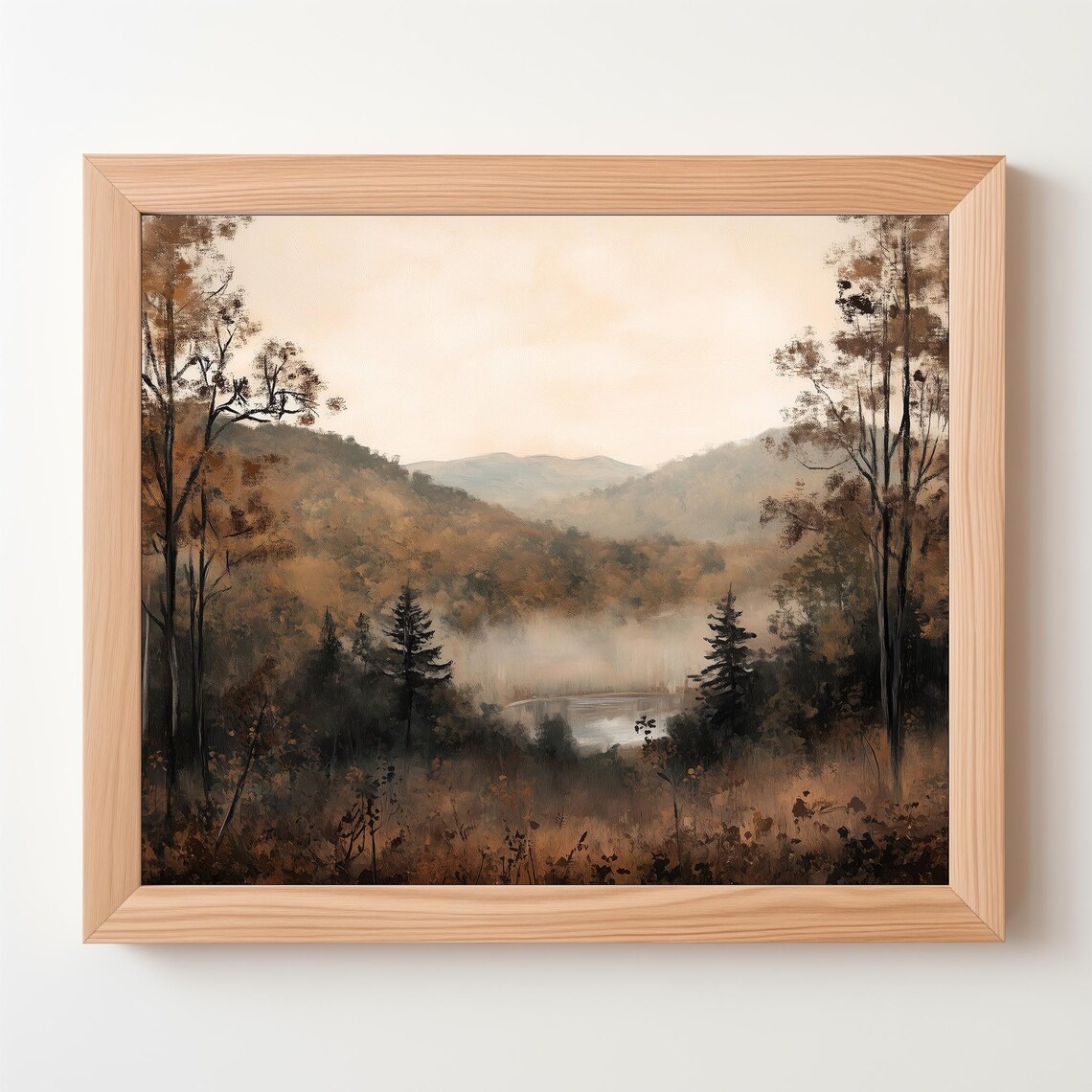 Rustic Fall Landscape, Vintage Autumn Wall Art - Image 5