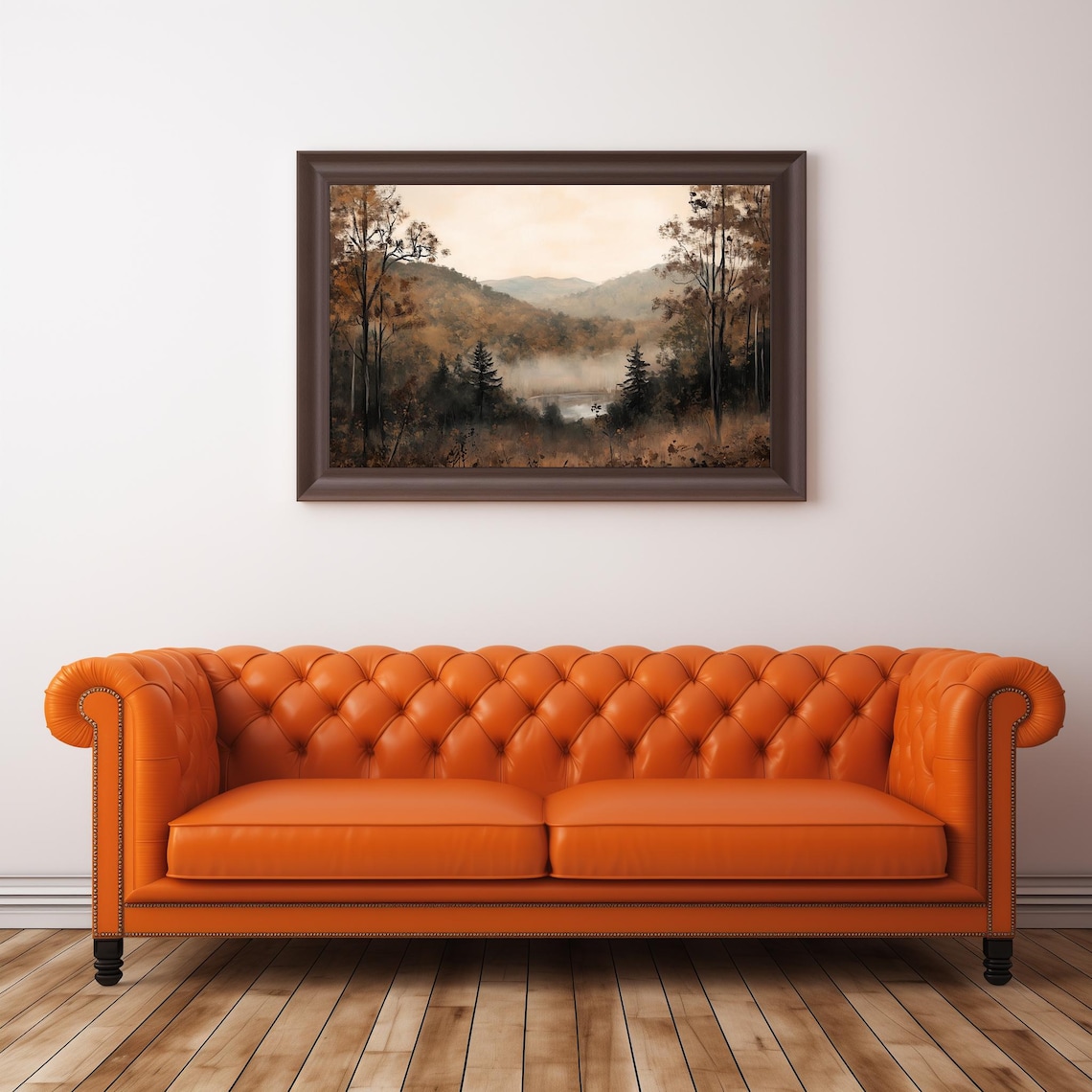 Rustic Fall Landscape, Vintage Autumn Wall Art - Image 3