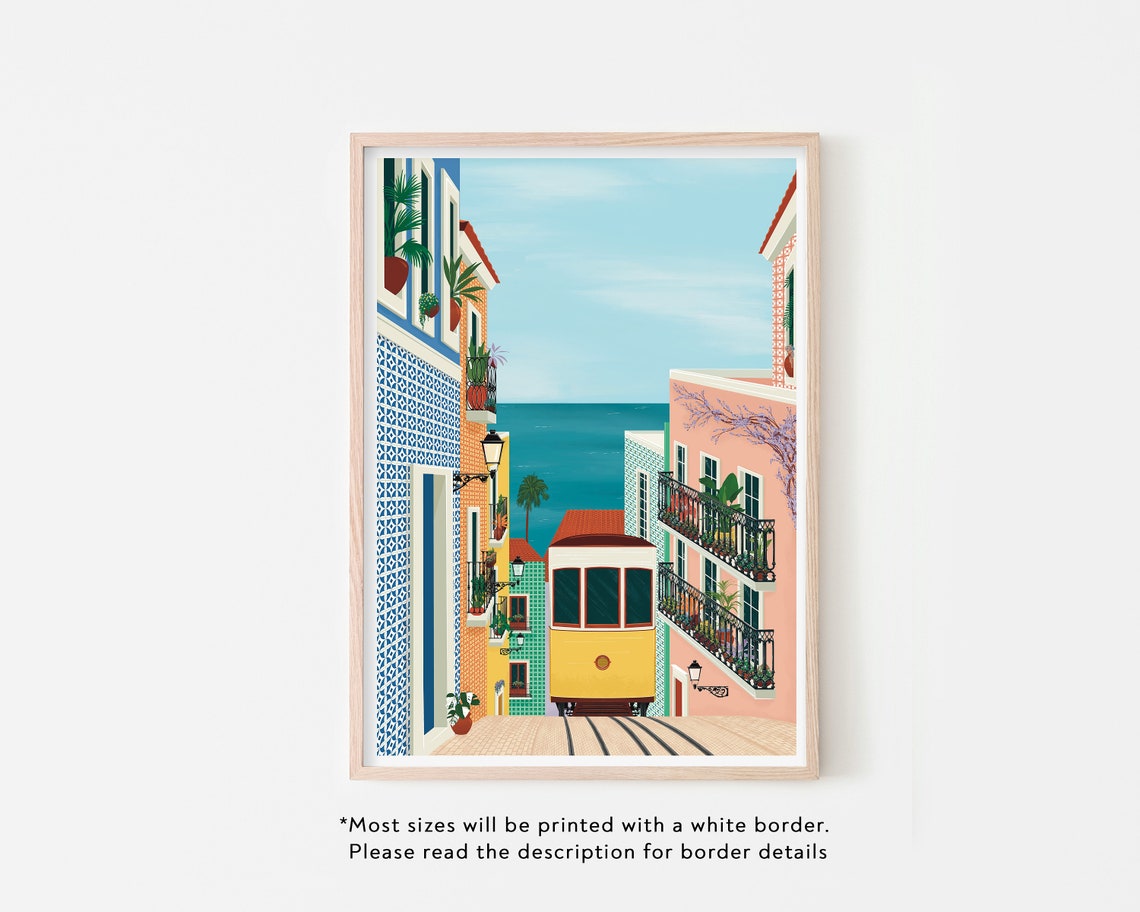 Lisbon Tram Poster, Portugal Travel Poster - Image 2