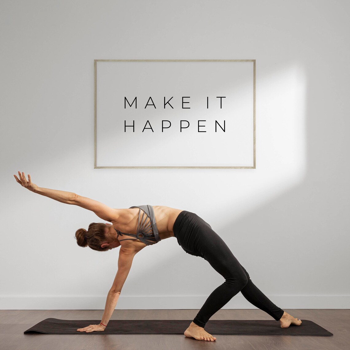Make It Happen Motivational Quote Art Print