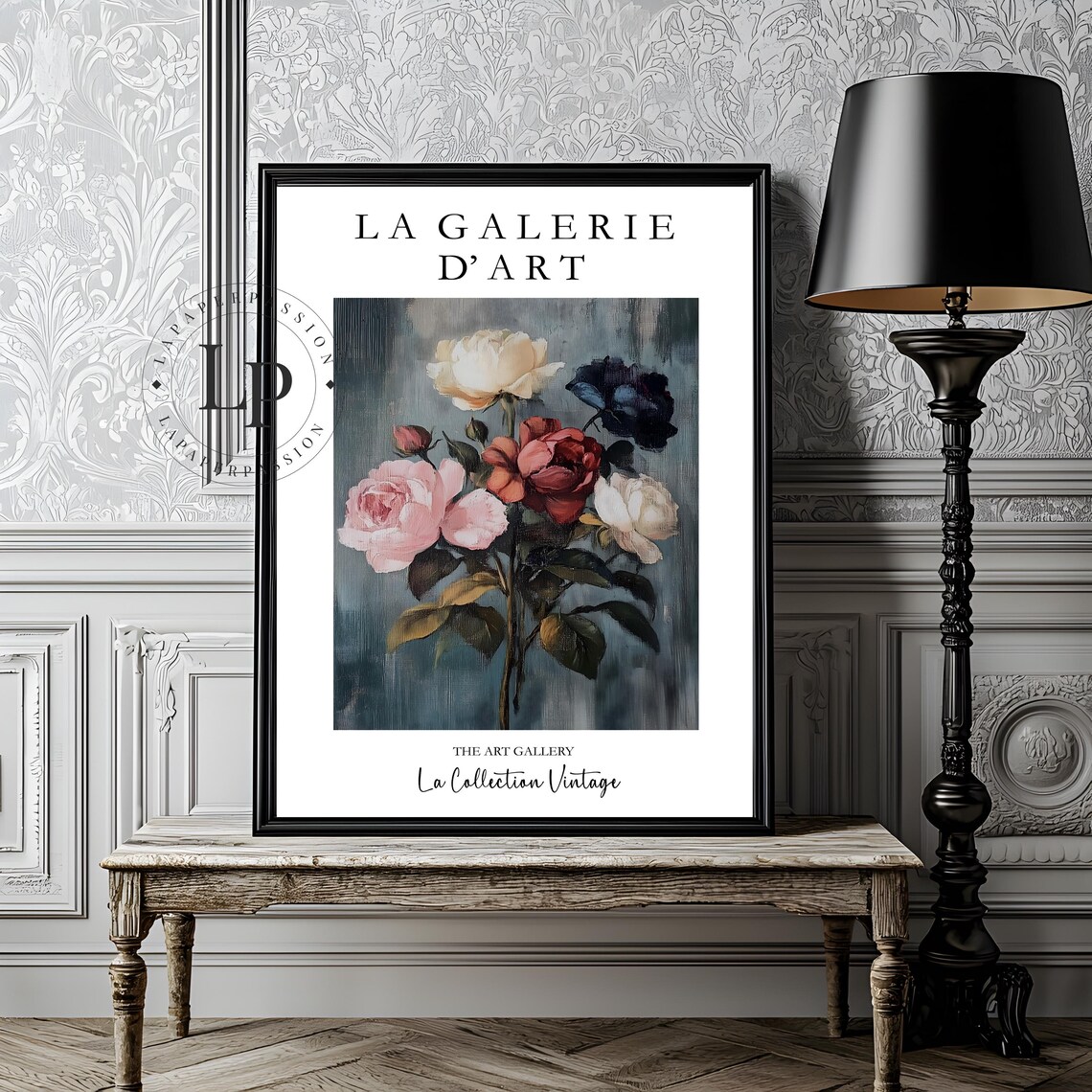 Roses Vintage Poster, Cottagecore Botanical Decor - Image 4