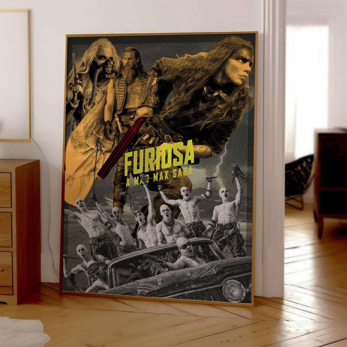 Furiosa A Mad Max Saga Action Desert Collage Movie Poster Art - Image 4