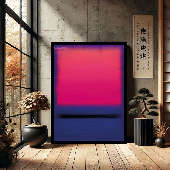 Mark Rothko Minimalist Canvas Print Painting Wall Art Reproduction Abstract Modern Home Decor