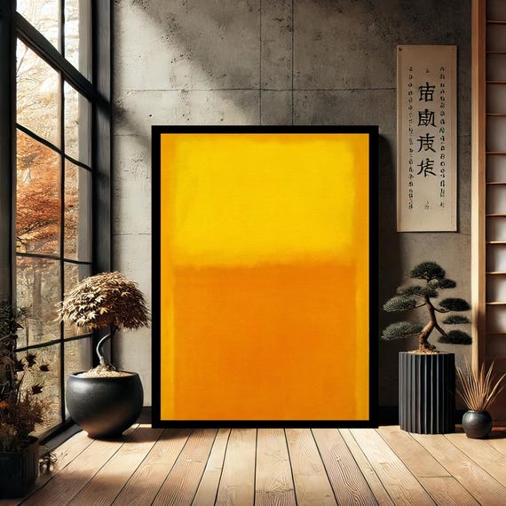 Mark Rothko Minimalist Canvas Print Painting Wall Art Reproduction Abstract Modern Home Decor