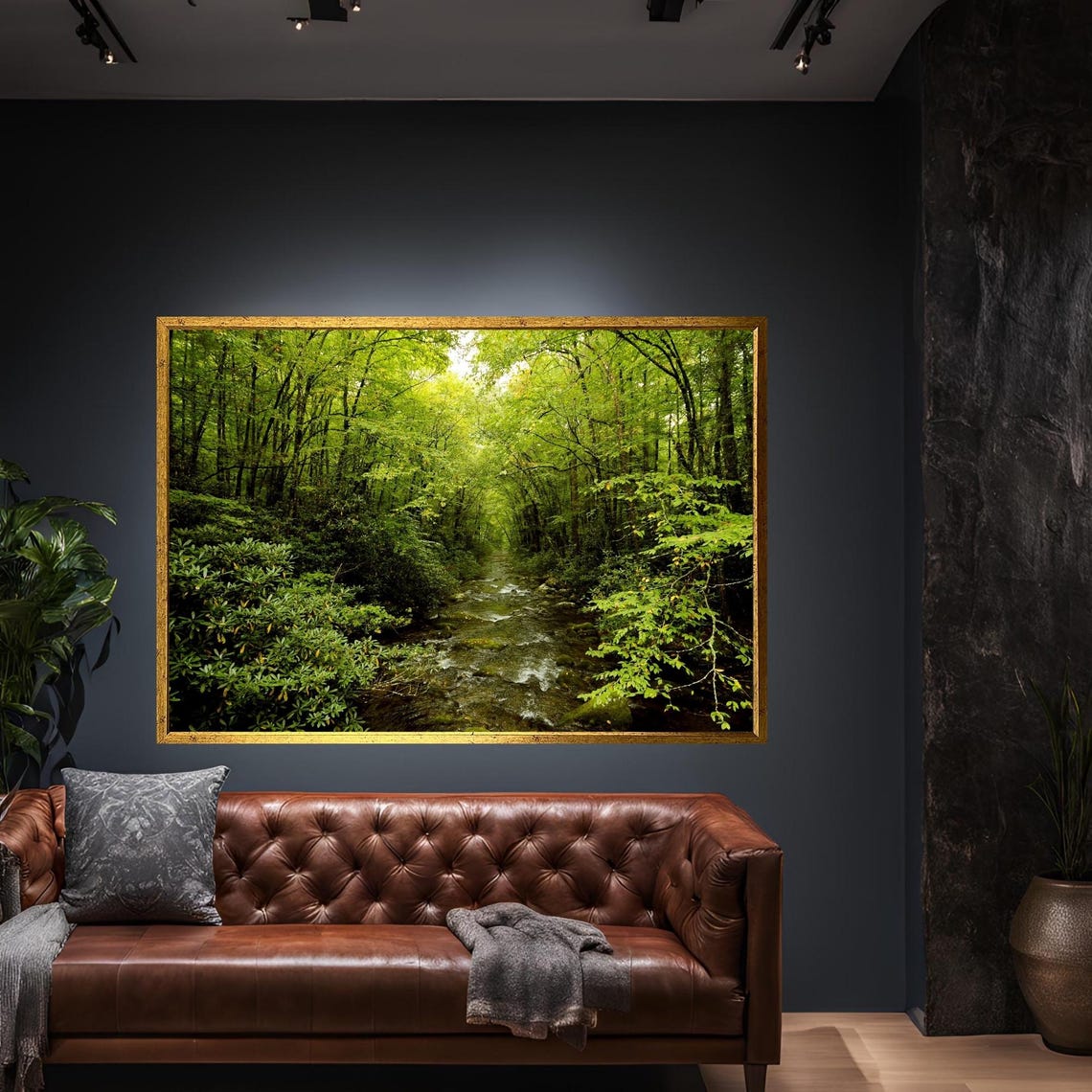 Forest Nature Landscape Tree Canvas Wall Art Modern Print Abstract Decor For Home