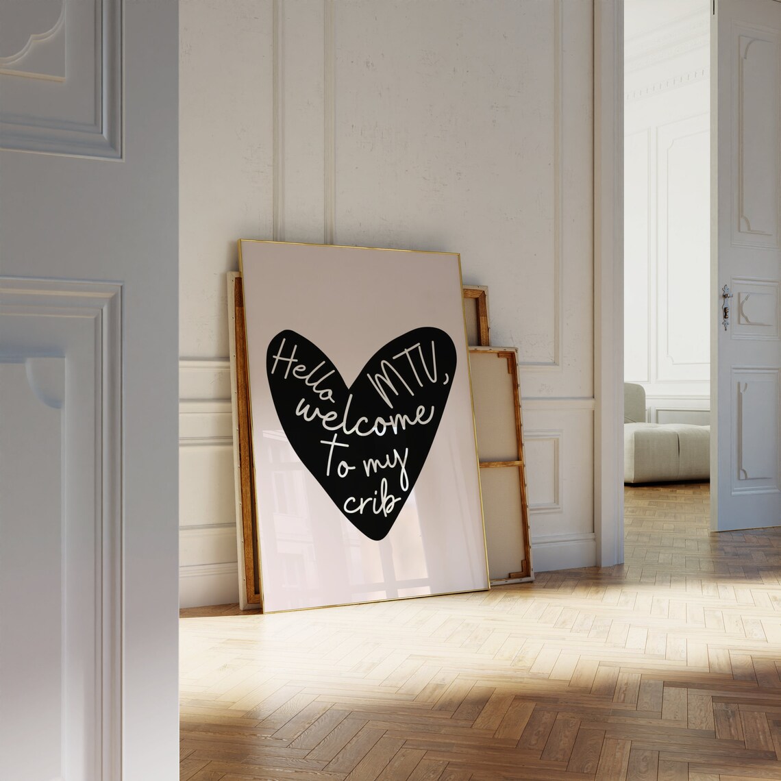Hello Mtv Welcome To My Crib Retro Typography Art Print - Image 5
