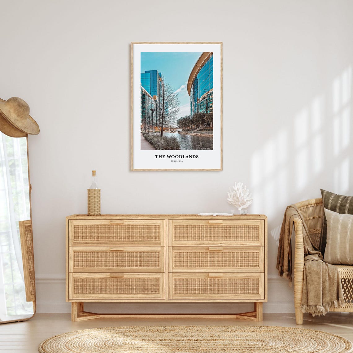 The Woodlands Print The Woodlands Photo Poster The Woodlands Travel Wall Art The Woodlands Map Print The Woodlands Print Texas Usa - Image 2