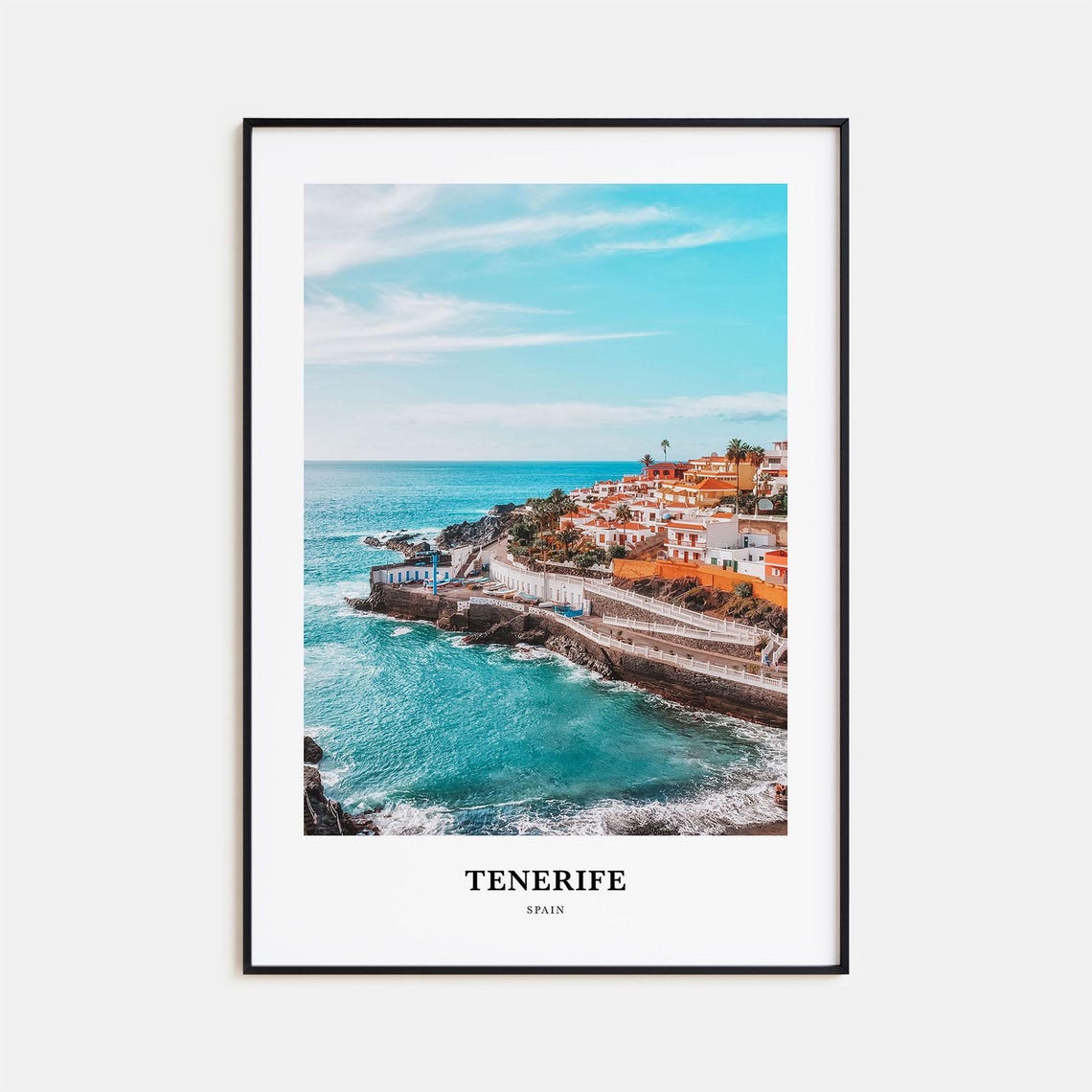 Tenerife Print Tenerife Photo Poster Tenerife Travel Wall Art Tenerife Map Print Tenerife Photography Print Tenerife Wall Dcor Spain