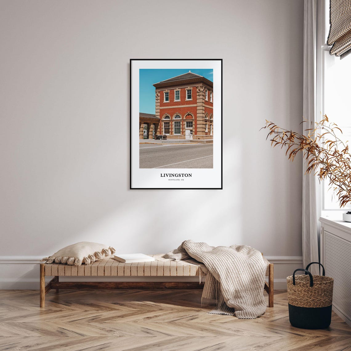 Livingston Print Livingston Photo Poster Livingston Travel Wall Art Livingston Map Print Livingston Photography Print Scotland Uk - Image 3