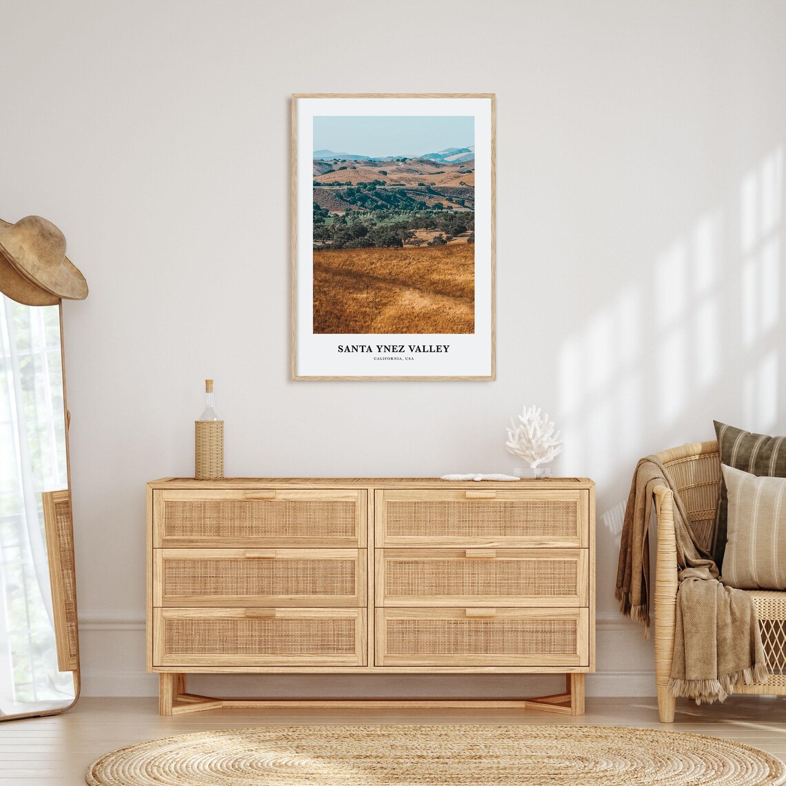 Santa Ynez Valley Travel Poster, California USA - Image 2