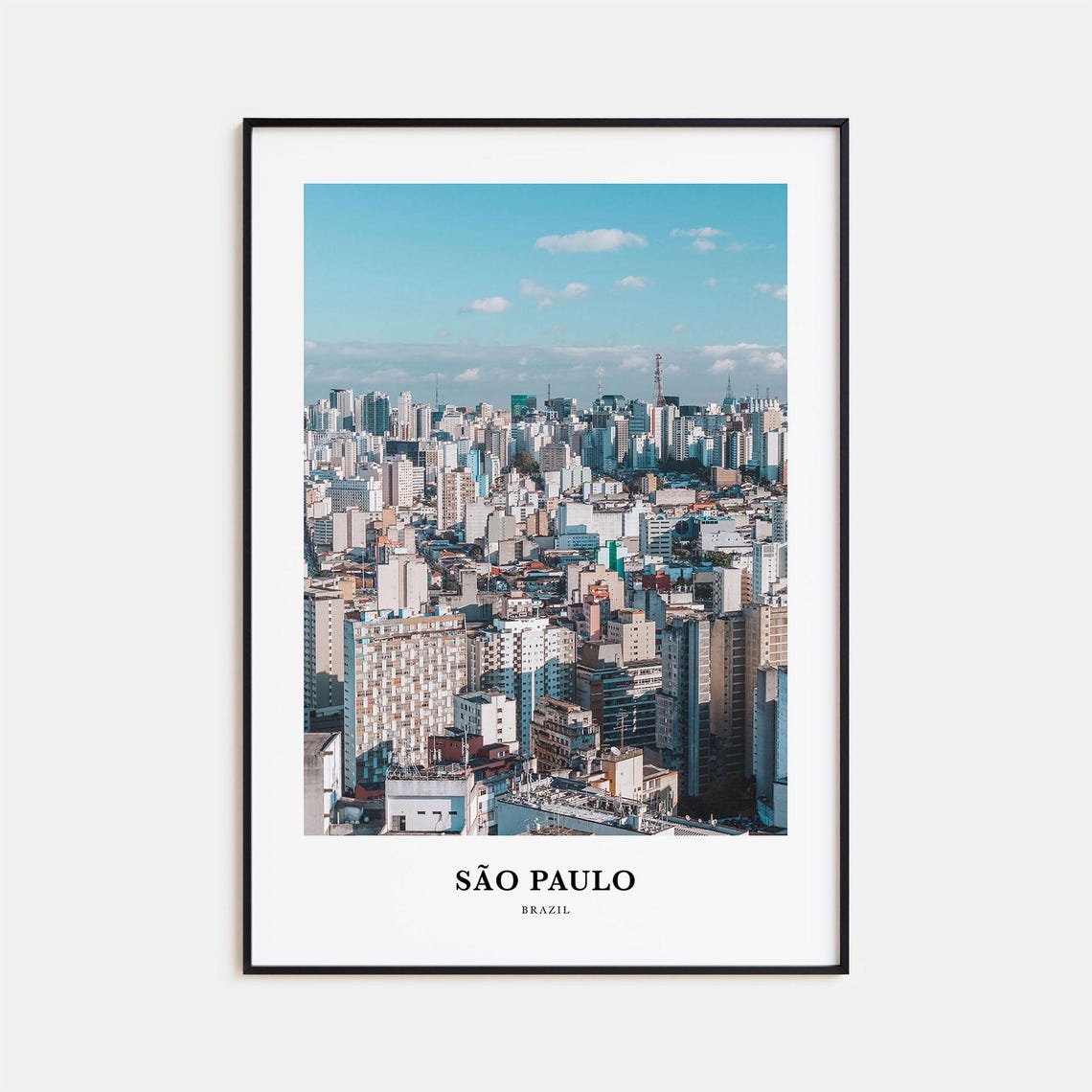 Sao Paulo Print No 2 Sao Paulo Photo Poster Sao Paulo Travel Wall Art Sao Paulo Map Print Sao Paulo Photography Print Sao Paulo Brazil