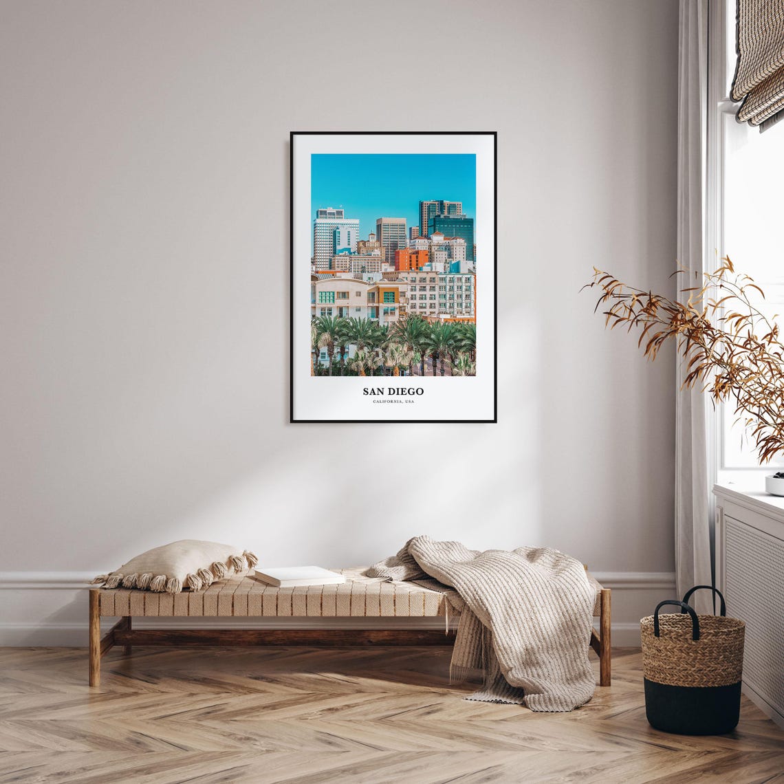 San Diego Print No 2 San Diego Photo Poster San Diego Travel Wall Art San Diego Map Print San Diego Photography Print California Usa - Image 3