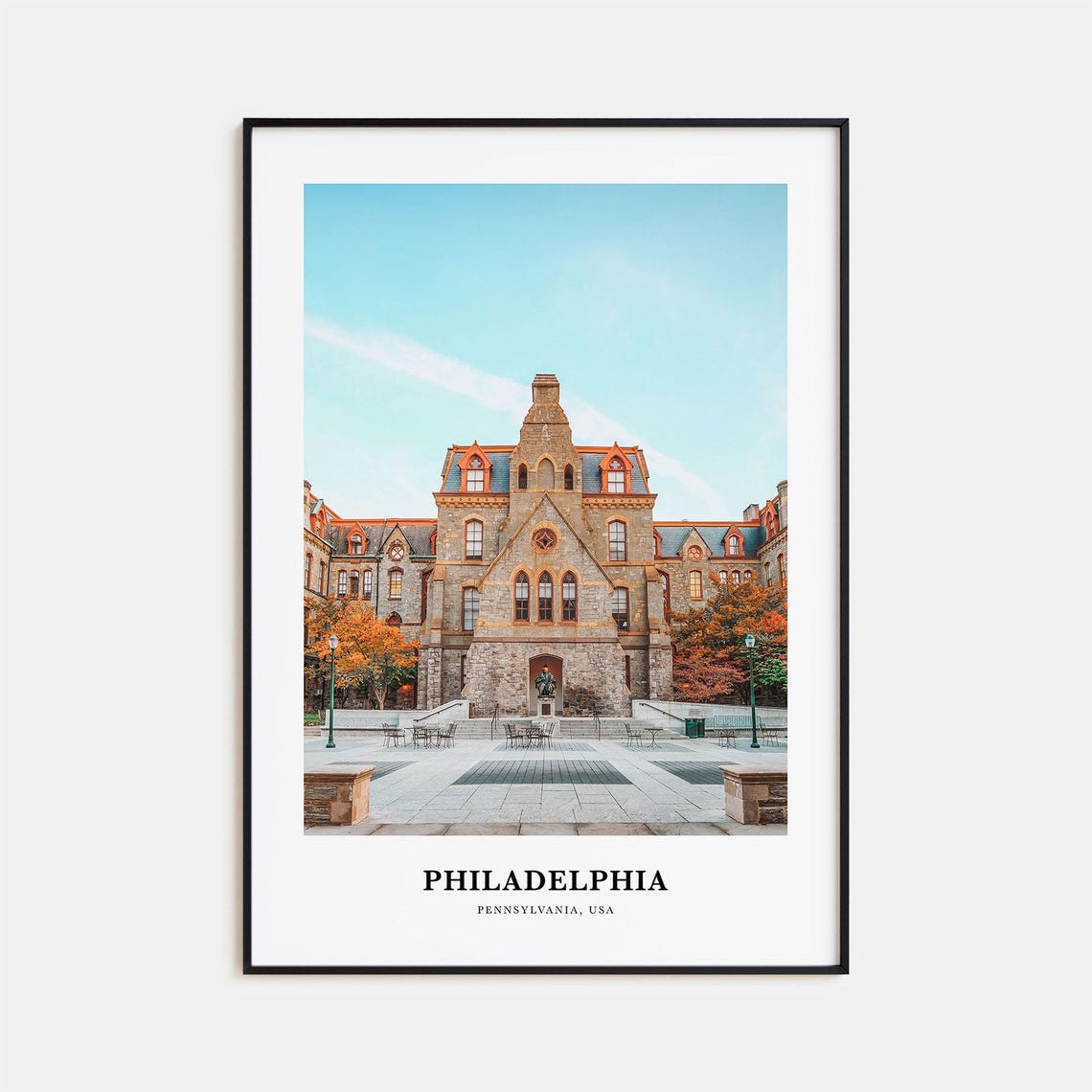 Philadelphia Print No 1 Philadelphia Photo Poster Philadelphia Travel Art Philadelphia Map Philadelphia Photography Pennsylvania Usa