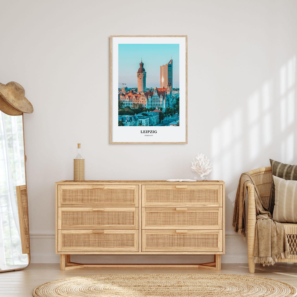 Leipzig Germany New Town Hall Tower City Skyline Photo Poster - Image 2