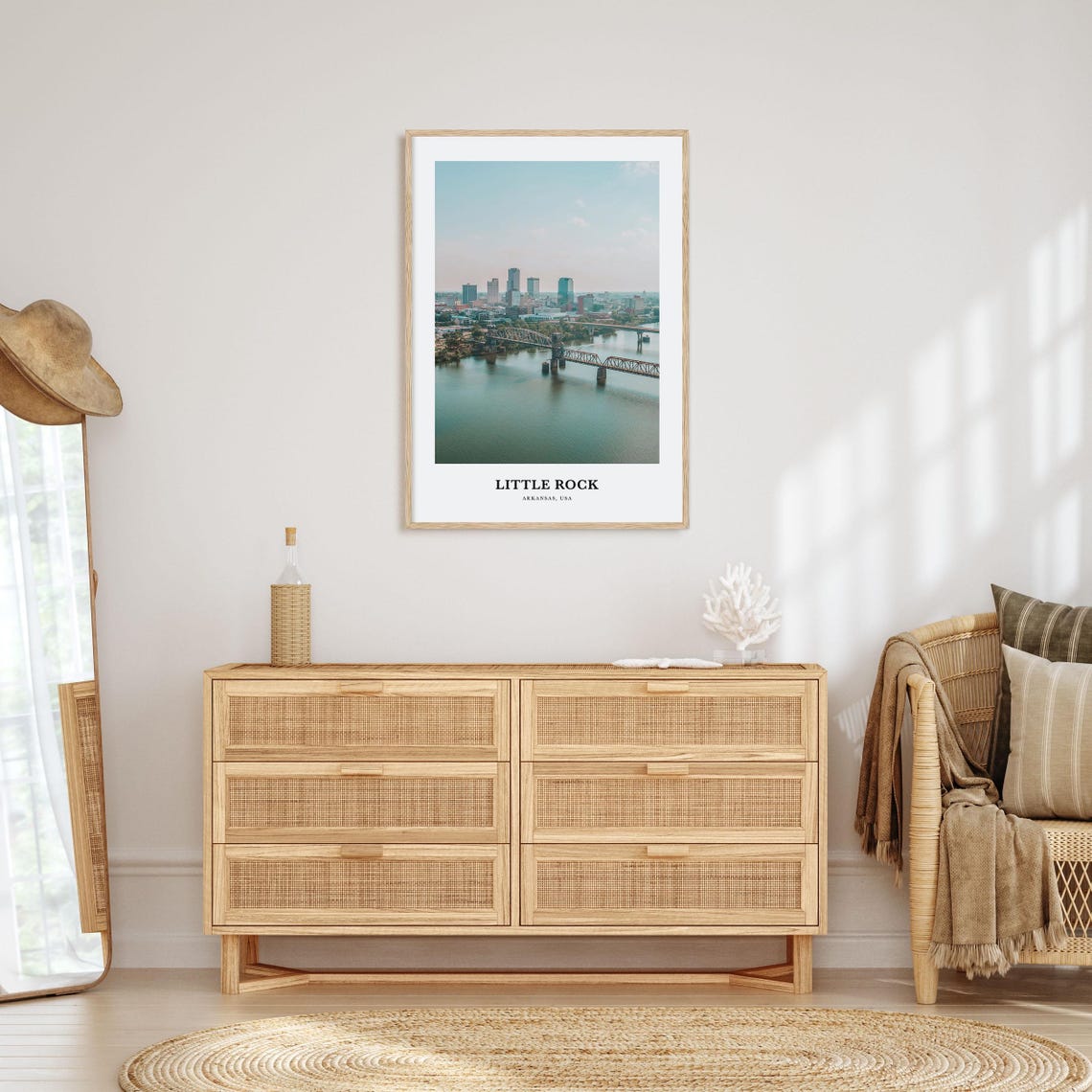 Little Rock Print Little Rock Photo Poster Little Rock Travel Wall Art Little Rock Map Print Little Rock Photography Arkansas Usa - Image 2