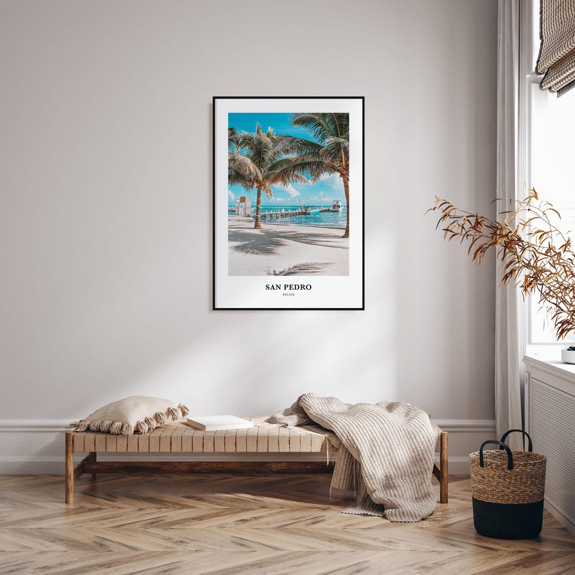 San Pedro Print Belize San Pedro Photo Poster San Pedro Travel Wall Art San Pedro Map Print San Pedro Photography Print San Pedro - Image 3