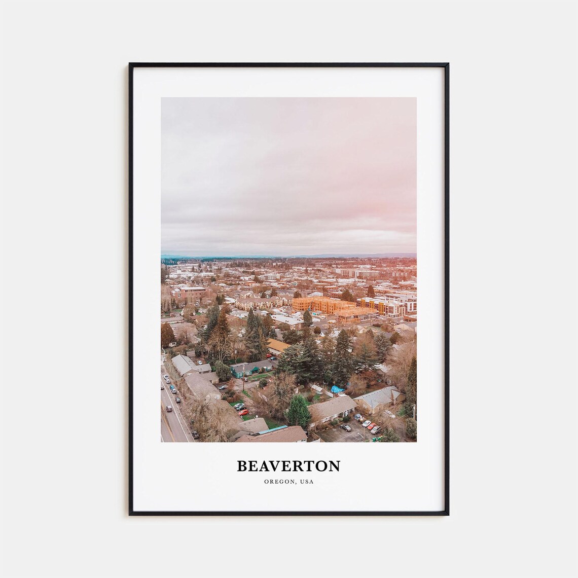 Beaverton Print Beaverton Photo Poster Beaverton Travel Wall Art Beaverton Map Print Beaverton Photography Print Beaverton Oregon Usa