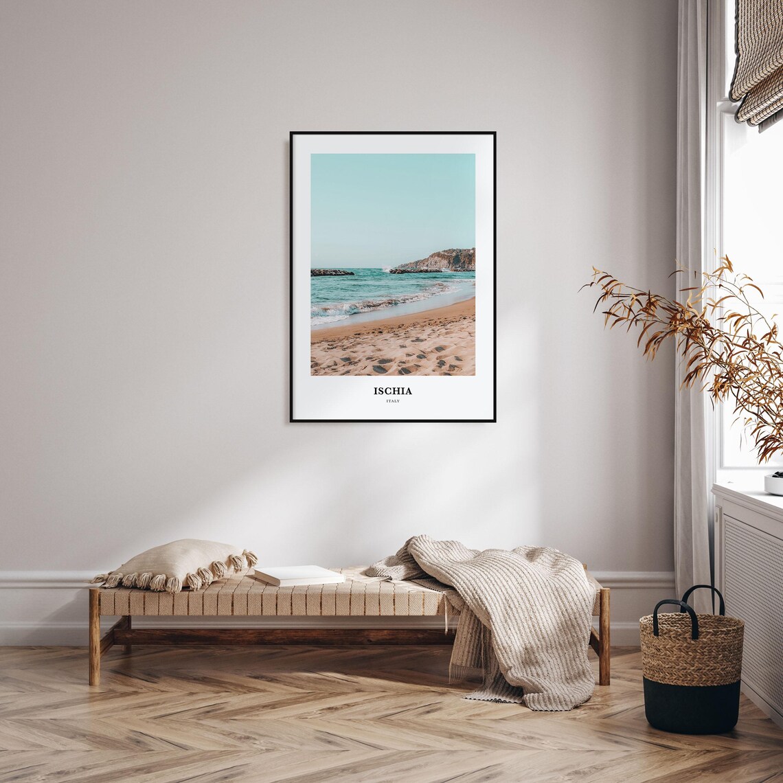 Ischia Travel Poster, Italy Map Wall Art Print - Image 3