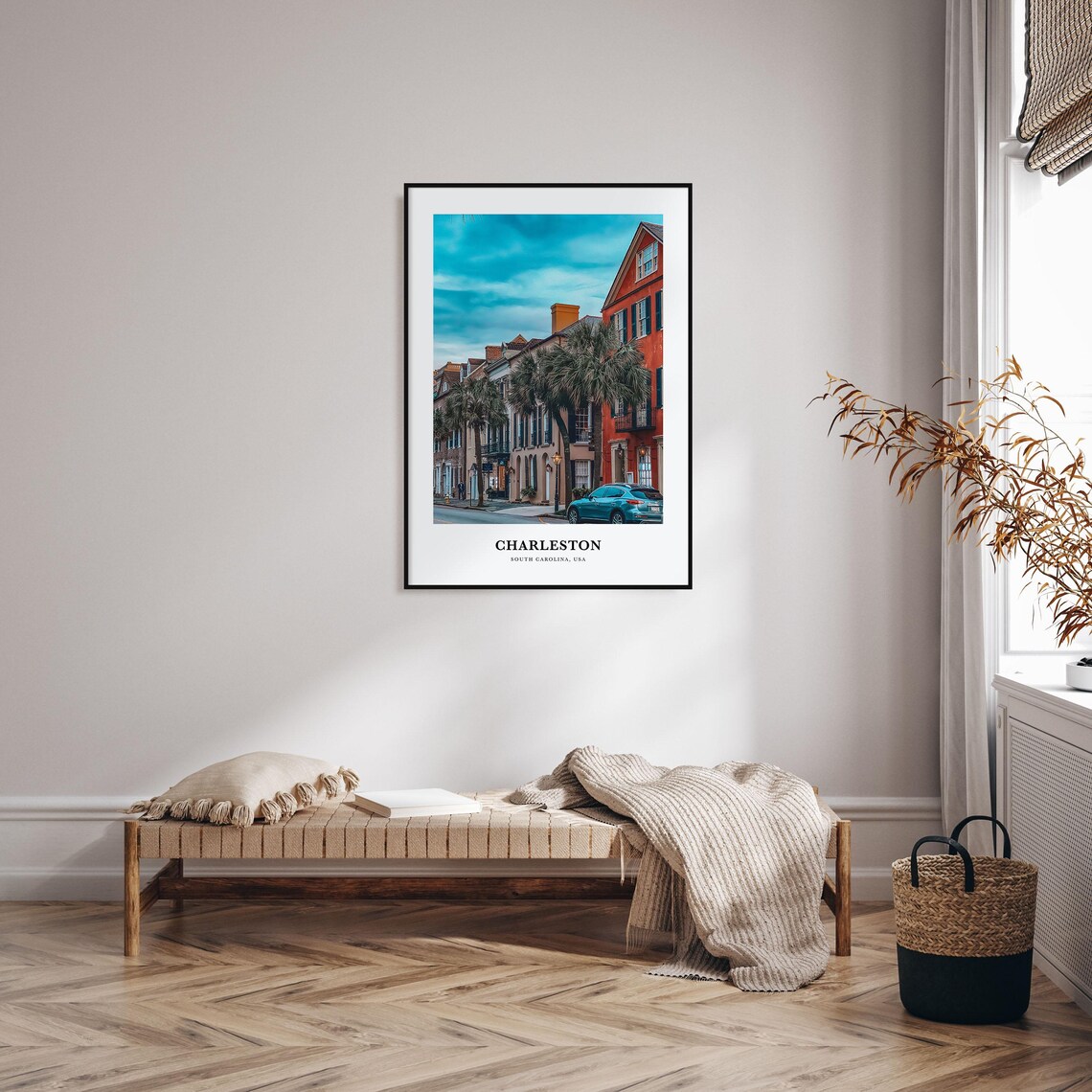 Charleston South Carolina USA Historic Street Palms Photo Poster - Image 3