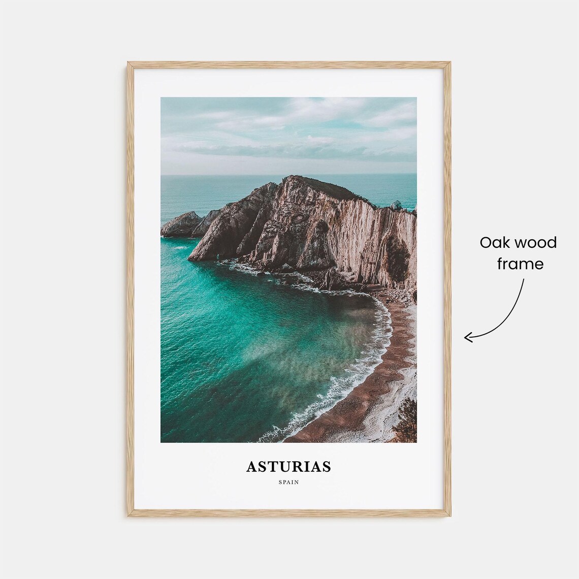 Asturias Travel Poster, Spain Map Wall Art - Image 3