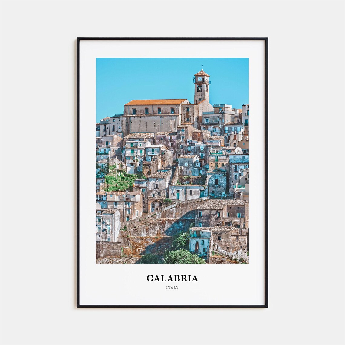 Calabria Travel Poster, Italy Wall Art Print