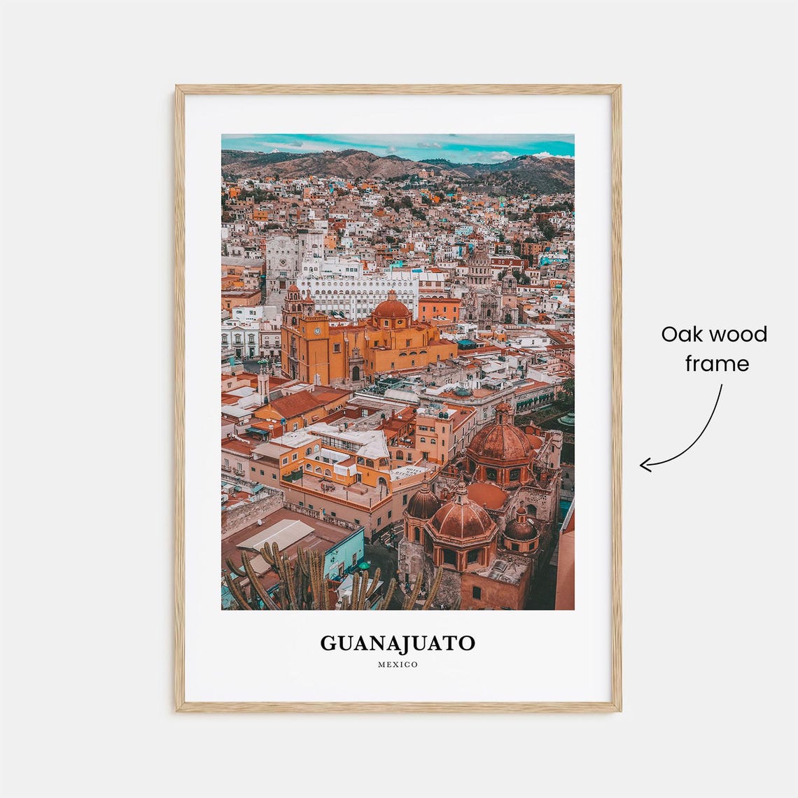 Guanajuato Mexico Colorful Colonial Cityscape Panorama Poster - Image 3