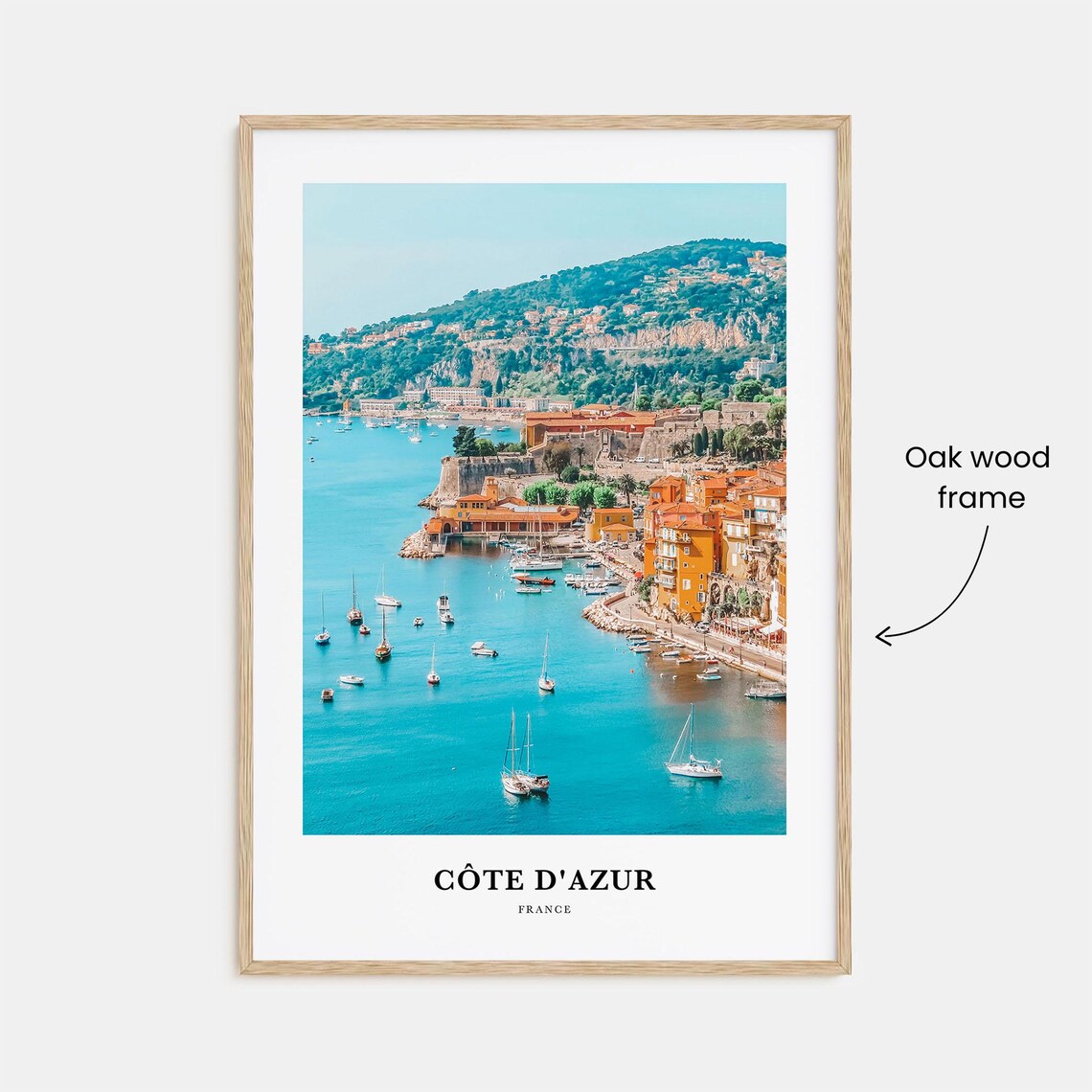 Cote Dazur Print No 2 Cote Dazur Photo Poster Cote Dazur Travel Wall Art Cote Dazur Map Print Cote Dazur Photography Print France - Image 3