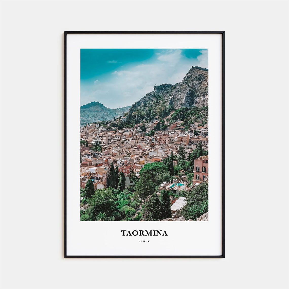 Taormina Print Taormina Photo Poster Taormina Travel Wall Art Taormina Map Print Taormina Photography Print Taormina Wall Dcor Italy