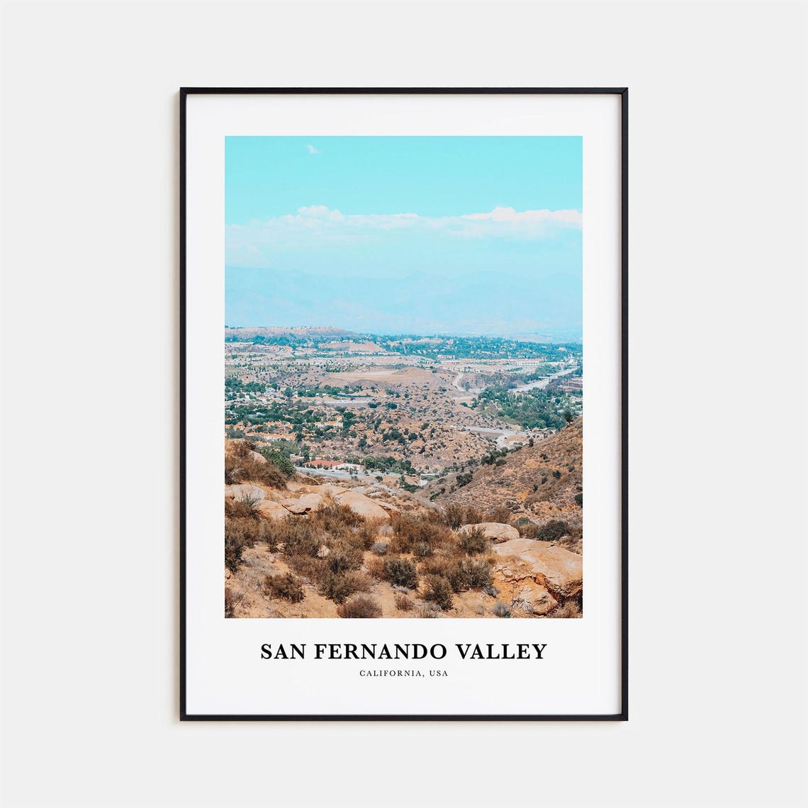 San Fernando Valley Print No 2 San Fernando Valley Photo Poster San Fernando Valley Art San Fernando Map San Fernando California Usa