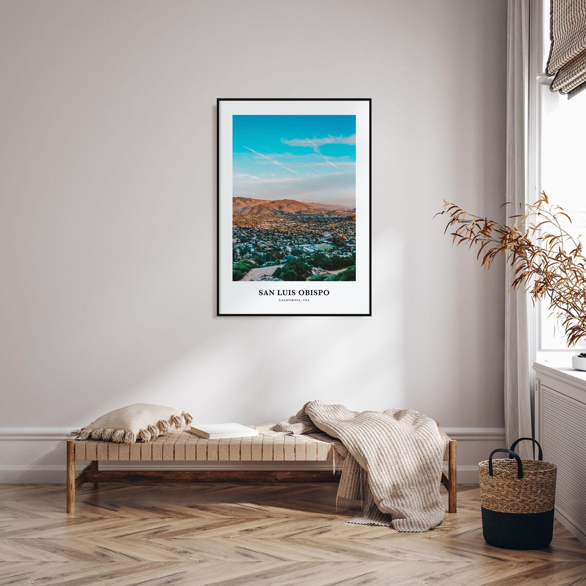 San Luis Obispo Travel Poster, California Map - Image 4