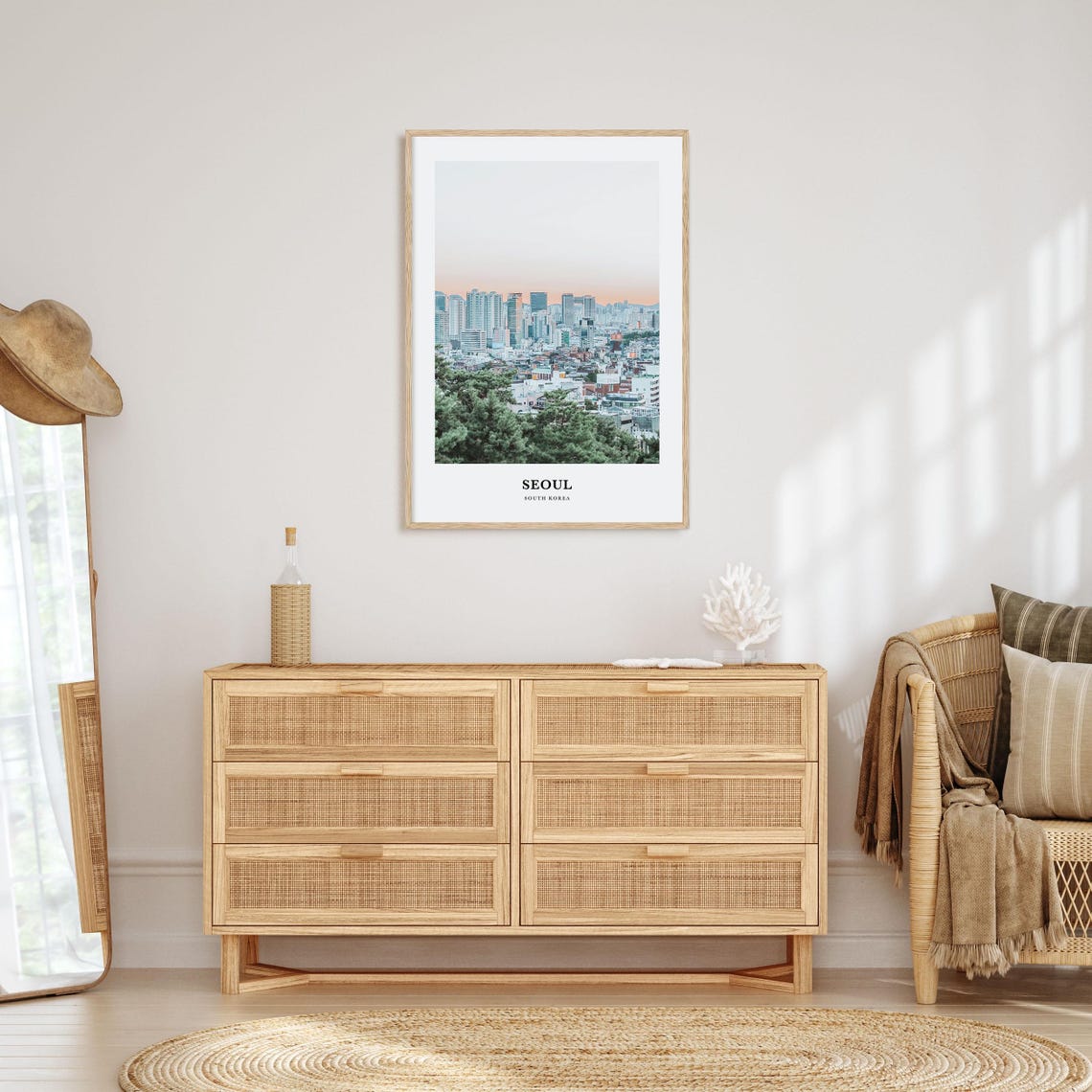 Seoul Print Seoul Photo Poster Seoul Travel Wall Art Seoul Map Print Seoul Photography Print Seoul Wall Dcor South Korea - Image 2
