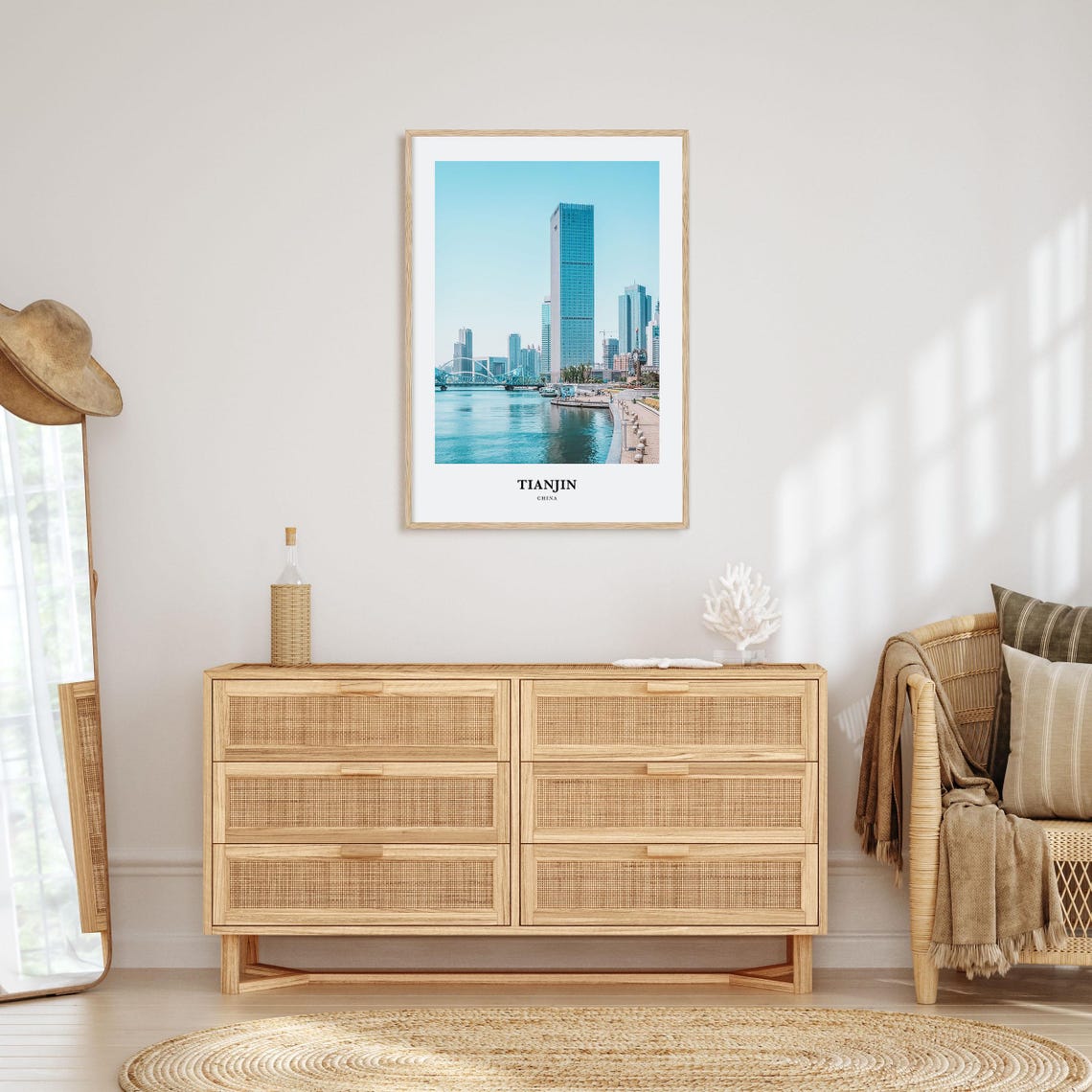 Tianjin Print Tianjin Photo Poster Tianjin Travel Wall Art Tianjin Map Print Tianjin Photography Print Tianjin Wall Dcor China - Image 2