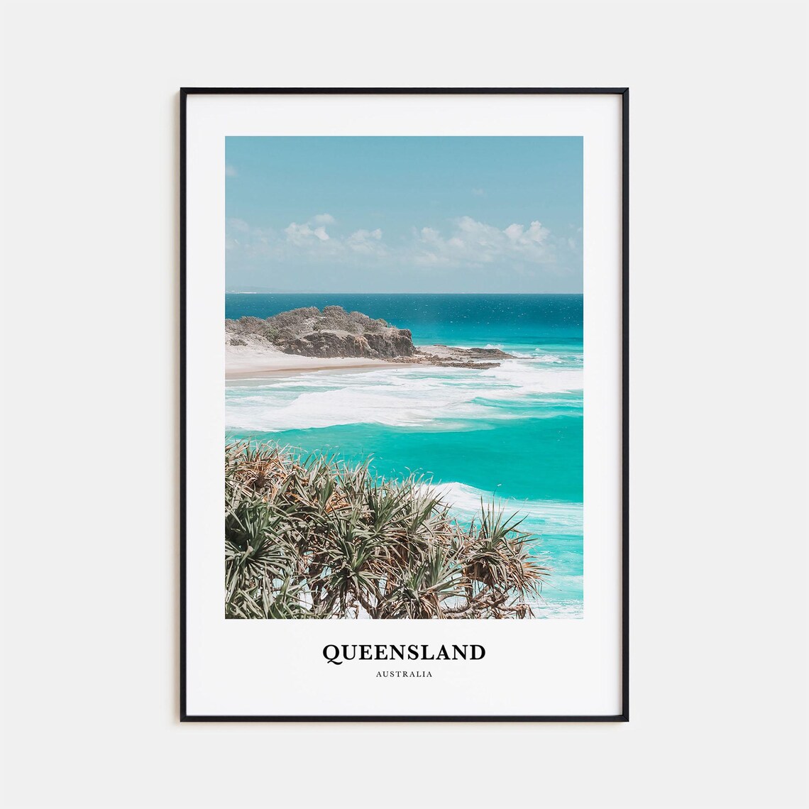 Queensland Print Queensland Photo Poster Queensland Travel Wall Art Queensland Map Print Queensland Photography Print Australia