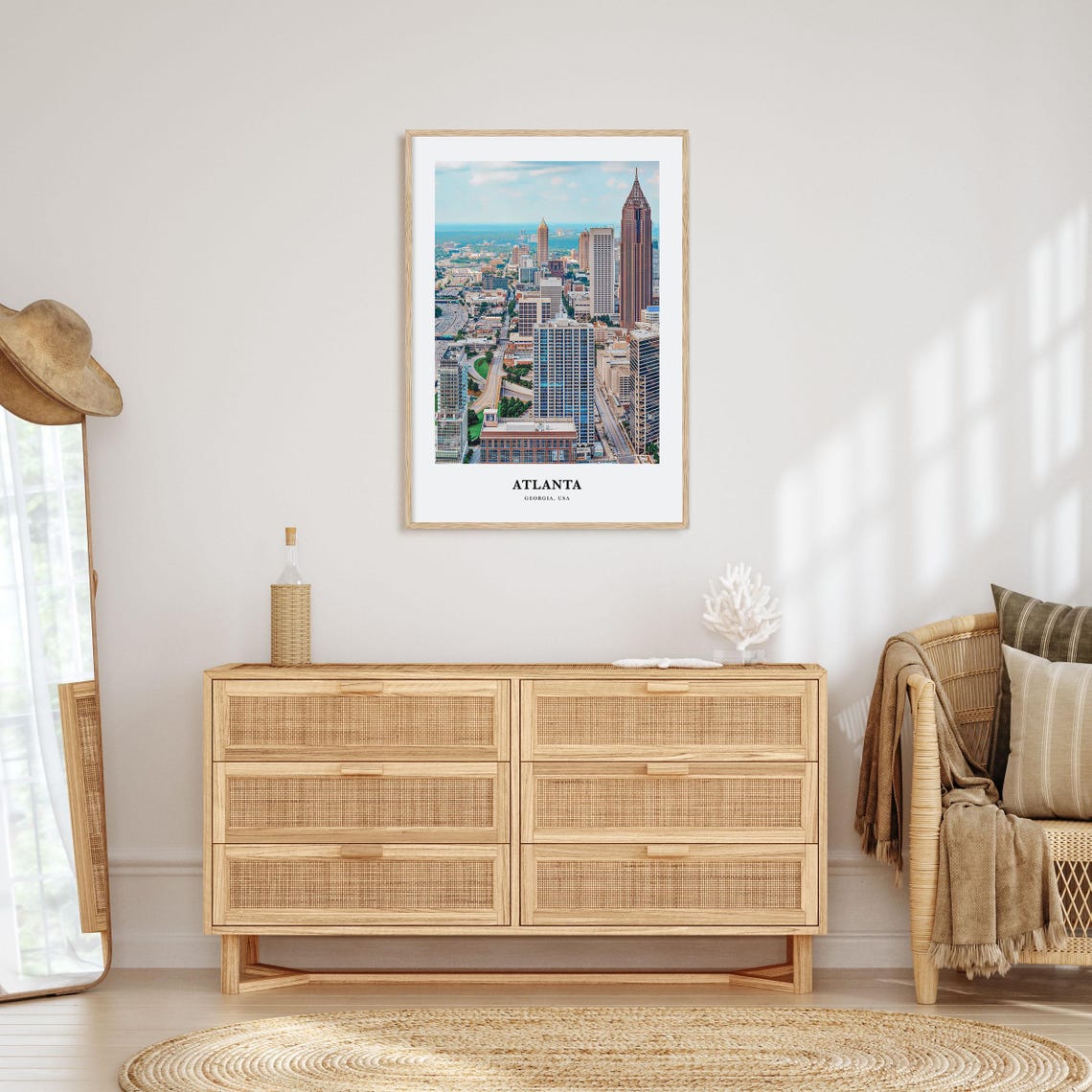 Atlanta Print No 2 Atlanta Photo Poster Atlanta Travel Wall Art Atlanta Map Print Atlanta Photography Atlanta Wall Dcor Georgia Usa - Image 2