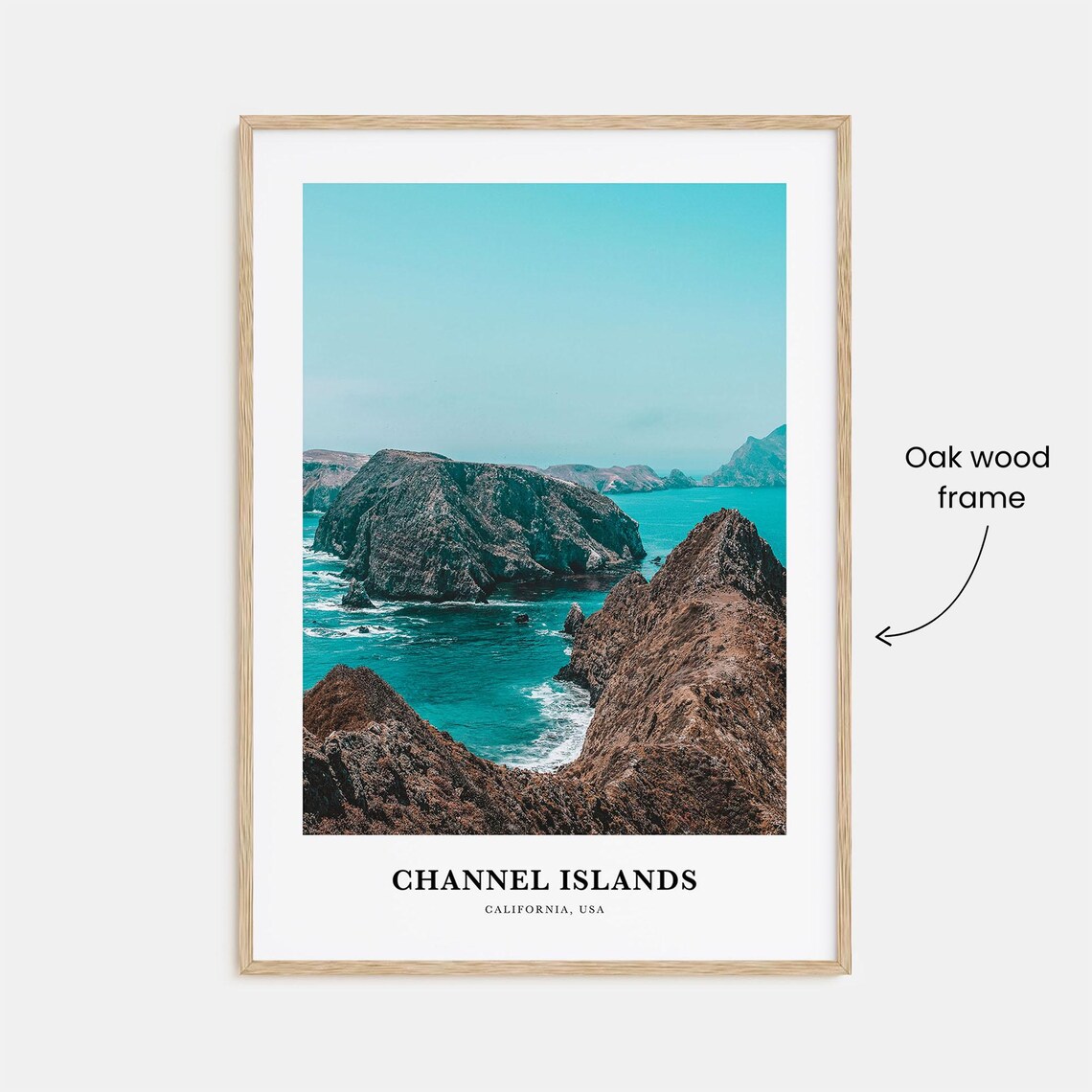 Channel Islands California Rugged Rocky Coast Ocean View Poster - Image 3