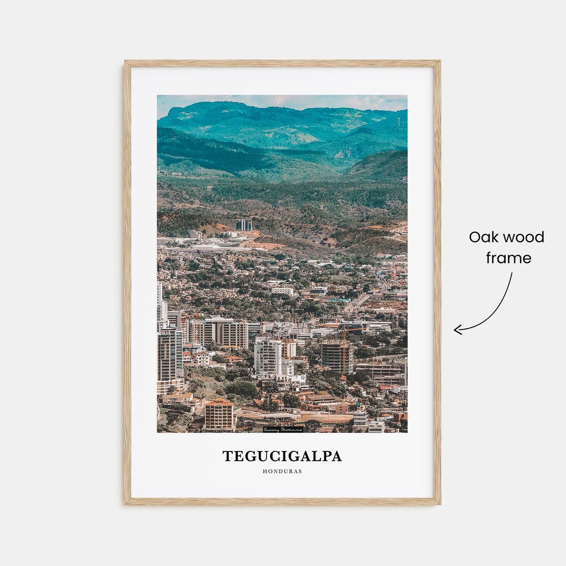 Tegucigalpa Print Tegucigalpa Photo Poster Tegucigalpa Travel Wall Art Tegucigalpa Map Print Tegucigalpa Photography Print Honduras - Image 3